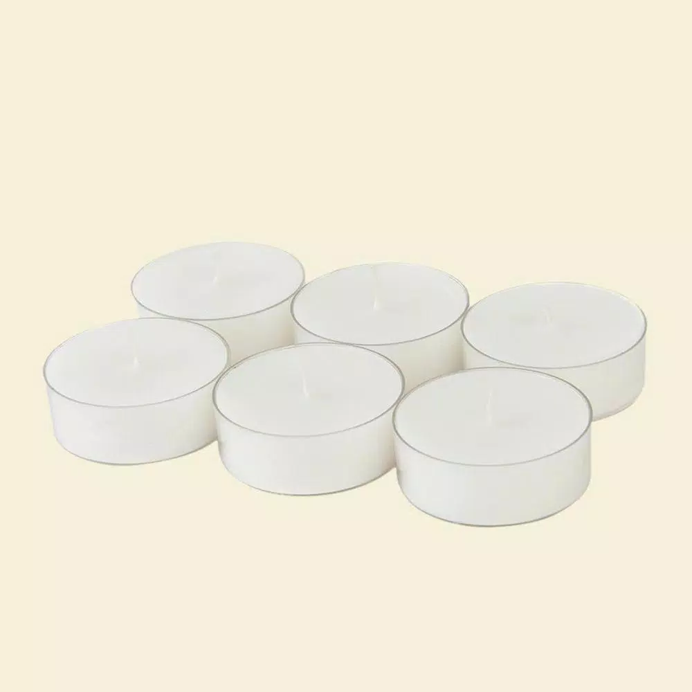 Zest Candle 2.25 In. White Mega Oversized Tealights Candles (12-Box) 2 Zest Candle 2.25 In. White Mega Oversized Tealights Candles (12-Box) - Image 2