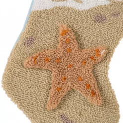 Glitzhome 19 In. L Hooked Stocking, 3D Starfish -Indoor-Christmas-Decorations Sales unnamed file 895