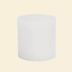 Zest Candle 3 In. X 3 In. White Pillar Candles Bulk (12-Case)
