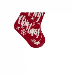 Glitzhome 21 In. H Fabric Stocking, In. Merry Christmas In 11 Glitzhome 21 In. H Fabric Stocking, In. Merry Christmas In -Indoor-Christmas-Decorations Sales unnamed file 929