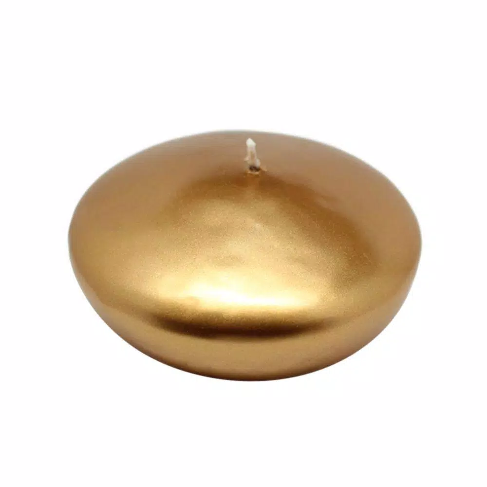 Zest Candle 4 In. Metallic Bronze Gold Floating Candles (3-Box) 1 Zest Candle 4 In. Metallic Bronze Gold Floating Candles (3-Box)