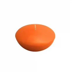 Zest Candle 3 In. Orange Floating Candles (Box Of 12)