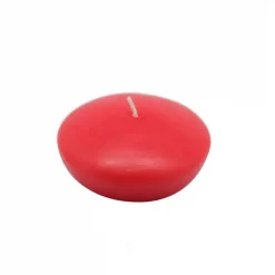 Zest Candle 3 In. Ruby Red Floating Candles (Box Of 12)