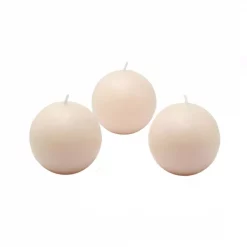 Zest Candle 2 In. Ivory Ball Candles (Box Of 12)