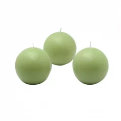 Zest Candle 2 In. Sage Green Ball Candles (12-Box)